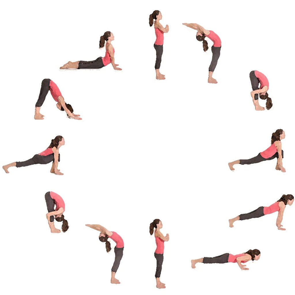 yoga i skogen