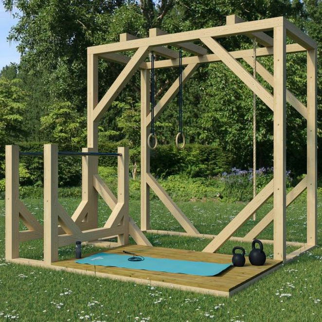 Trädgården och hemmet, bygg ett utegym i trädgården